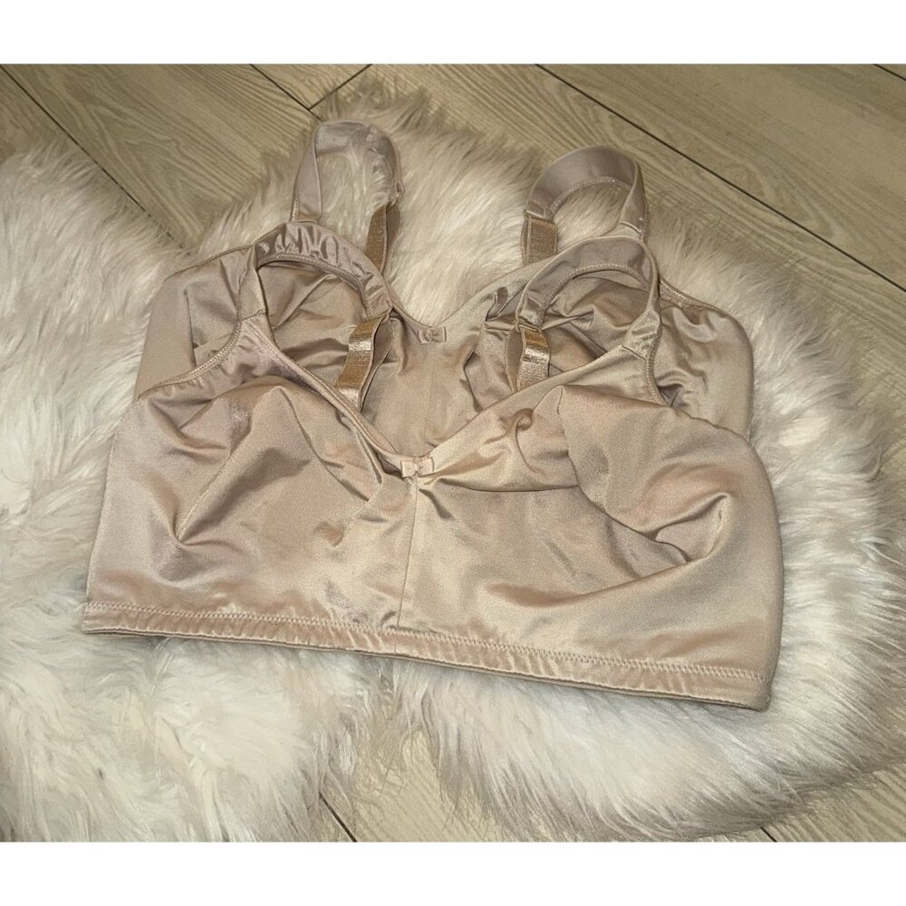 2 Playtex T641 Unpadded Full Figure Bras Wire Free Womens 42DD Beige